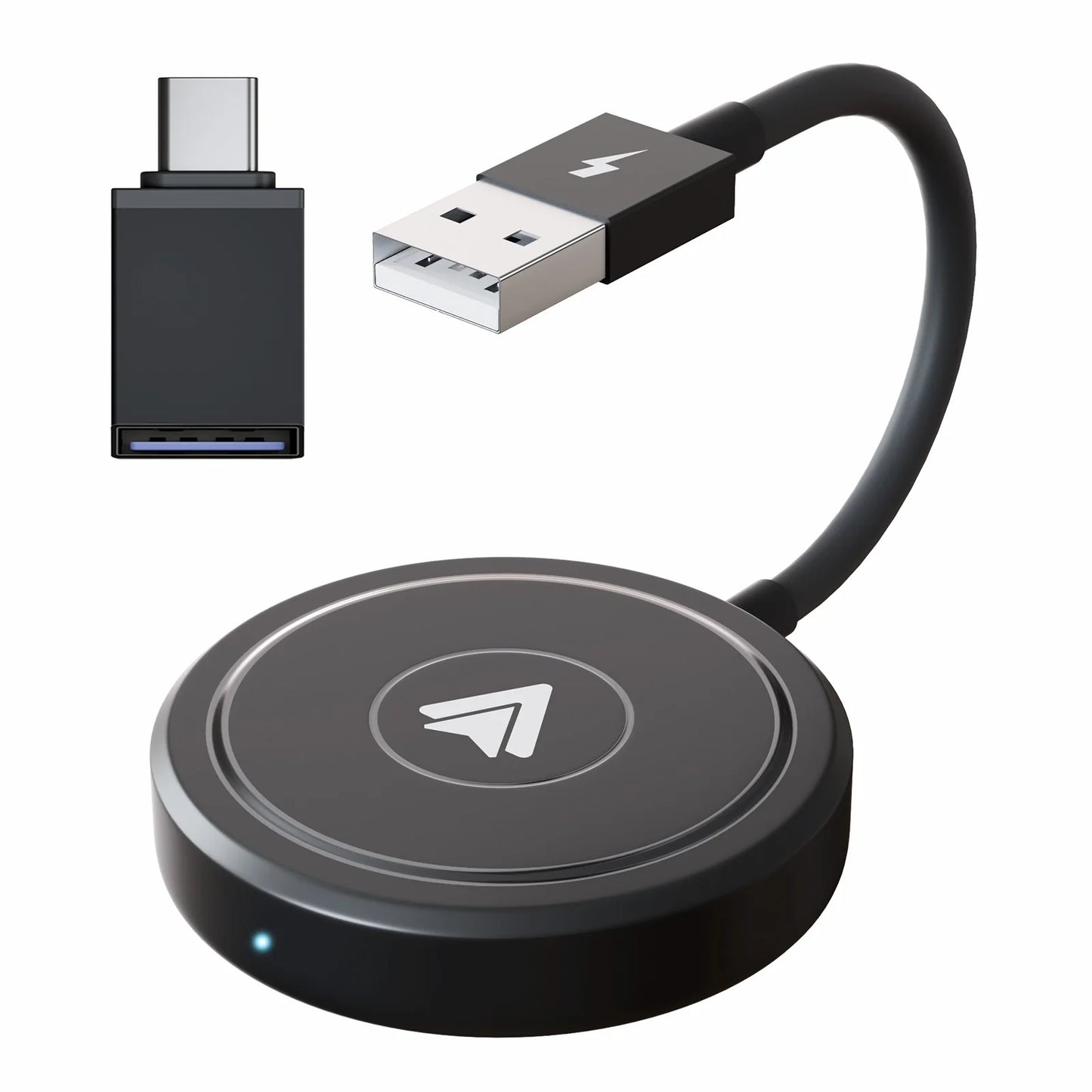 Adaptateur sans fil Carplay avec Youtube/Netflix/Tiktok, Dongle USB Carplay sans fil pour Carplay filaire en usine vers sans fil