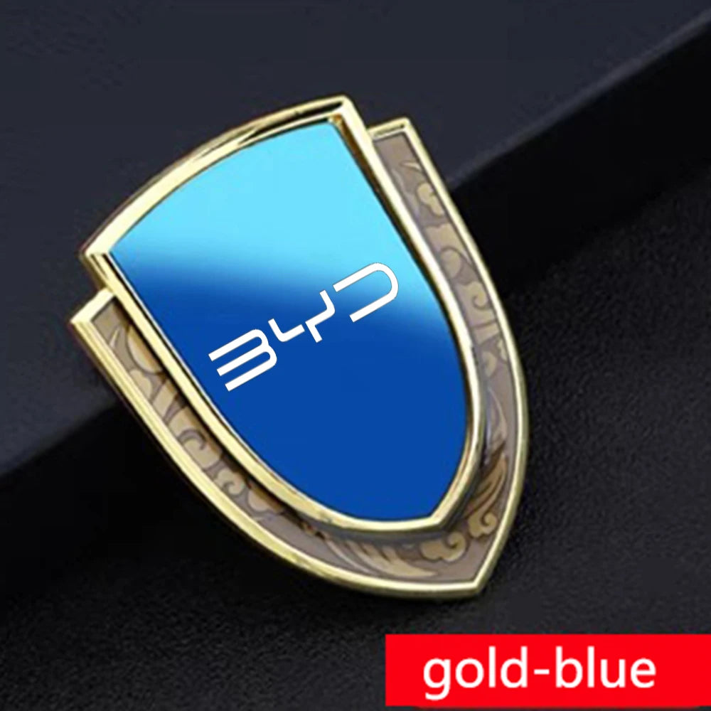 Autocollant de Badge d'emblème latéral de fenêtre de coffre de voiture en métal pour BYD Atto 3 Act 3 Tang F3 E6 Dmi Yuan plus Song plus ev f0 f3 Qin Pro