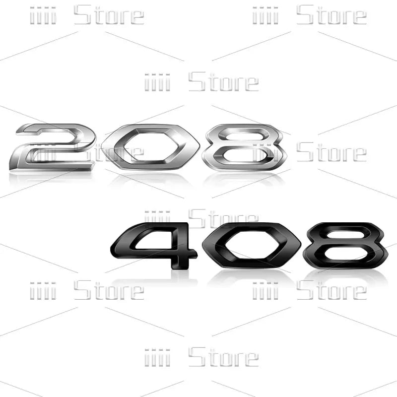 Autocollant 3D en métal chromé pour voiture, autocollant latéral de garde-boue de coffre arrière, accessoires automobiles pour Peugeot 208 308 408 508 GT RCZ