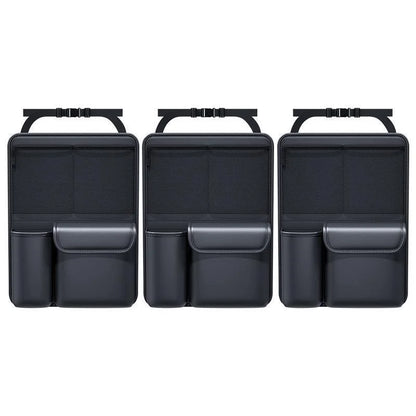 Sac de rangement en cuir pour coffre de voiture, organisateur d'outils pliables pour dossier de siège de voiture, rangement UV multifonctionnel, organisateur suspendu pour siège arrière de suv