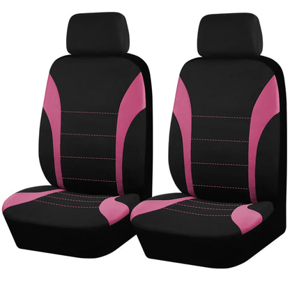 Housses de siège de voiture universelles en tissu Polyester, adaptées à la plupart des voitures, Suv, camion, avec Airbag, accessoires de voiture compatibles, housse de siège intérieur