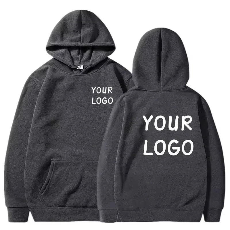 Logo/image de marque conçue sur mesure pour femmes et hommes, sweats à capuche DIY, pulls décontractés et sweats à capuche tendance partout