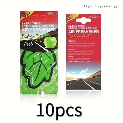 Désodorisant de voiture en papier de thé parfumé naturel, 3 à 60 pièces, parfum de vanille suspendu automatiquement en forme de feuille, accessoires d'intérieur de voiture
