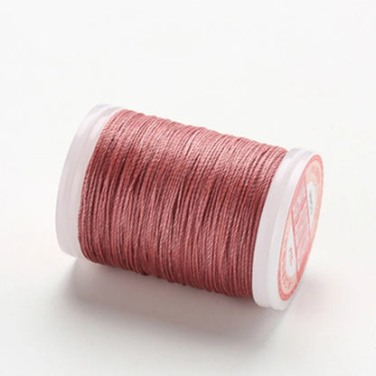 Fil à coudre rond ciré en Polyester, 0.4/0.5/0.6MM, accessoires de bricolage, artisanat du cuir, fil ciré, cordes enduites de cire, livraison directe
