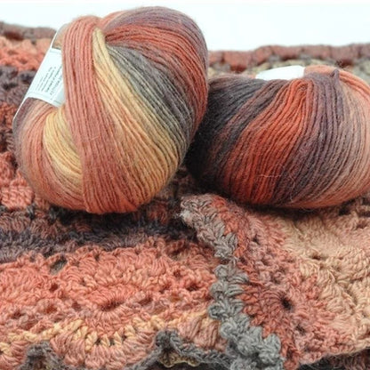 Rouleau de laine douce au Crochet pour bébé, fil de laine tricoté pour bébé, fil arc-en-ciel