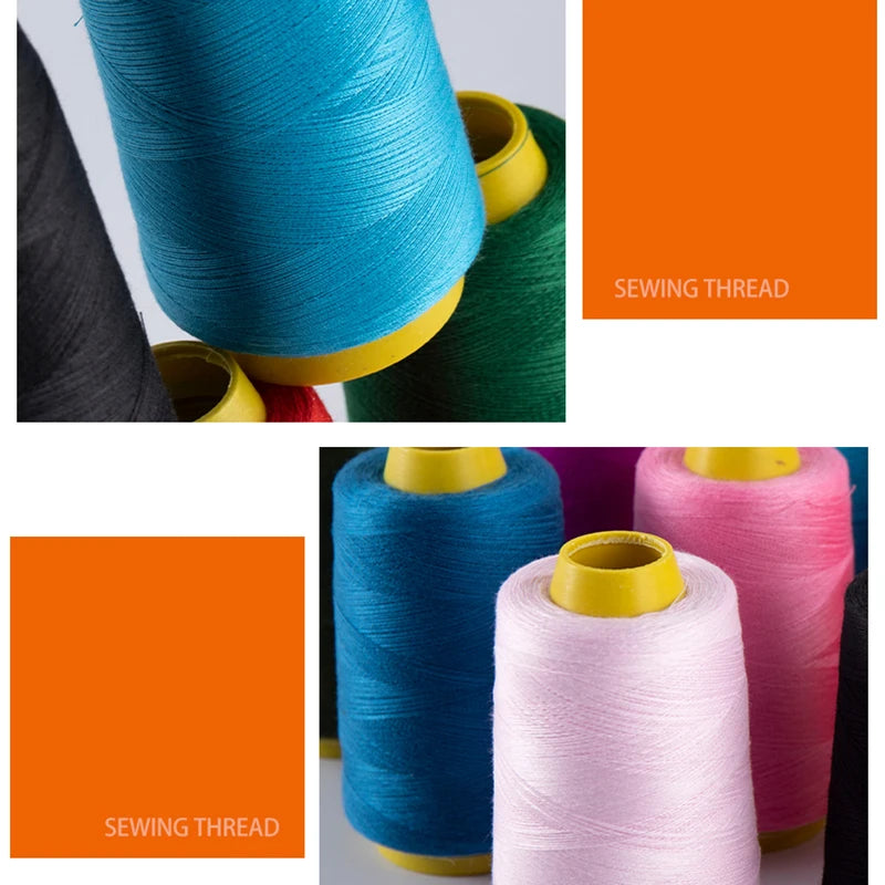 Fil à coudre en Polyester Durable, 1300 Yards/rouleau, Machine à coudre professionnelle, broderie, outils de couture à domicile