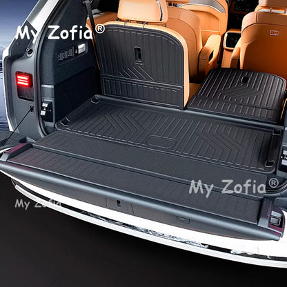 Pour Zeekr 9X 2025 2026 tapis de sol de voiture tapis de coffre TPE tapis de sol et doublure de chargement tous temps tapis de coffre accessoires de revêtement de sol