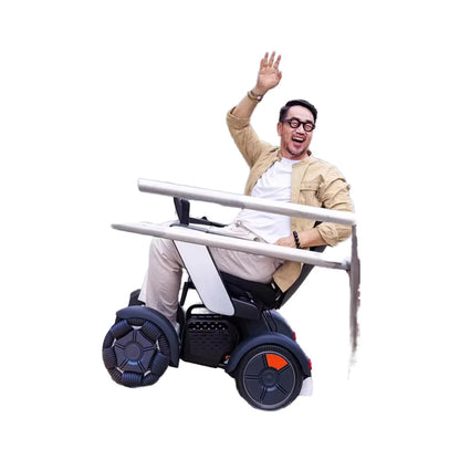 Fauteuil roulant électrique intelligent pour handicapés, contrôle par application, scooter avec système SOS, adapté à tous les Terrains BZ-HBS-LB