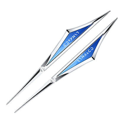 Autocollants de voiture en alliage 3d, 2 pièces, accessoires de voiture pour LYNK & CO 01 02 03 05 06