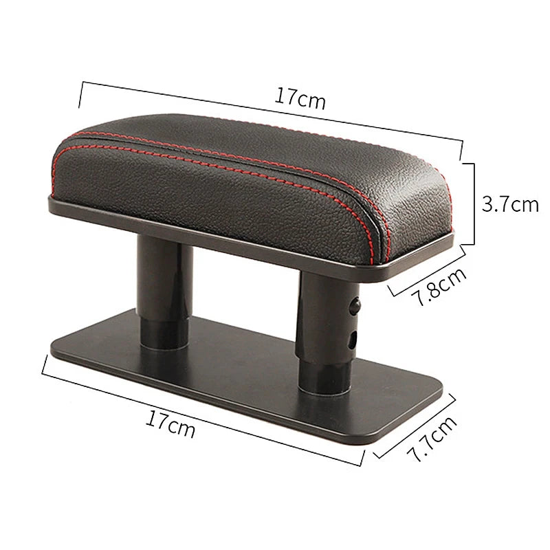 SEAMETAL – coussin d'accoudoir de porte de voiture, hauteur réglable, coussin de Support de coude, tapis de protection intérieur universels en cuir PU