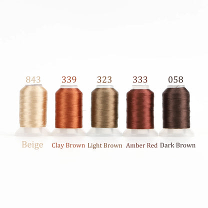 Ensemble de 63 couleurs Brother, fil à broder en Polyester de qualité supérieure, 500M (550 ans), chaque bobine, Machine domestique pour Brother Babylock Janome Singer