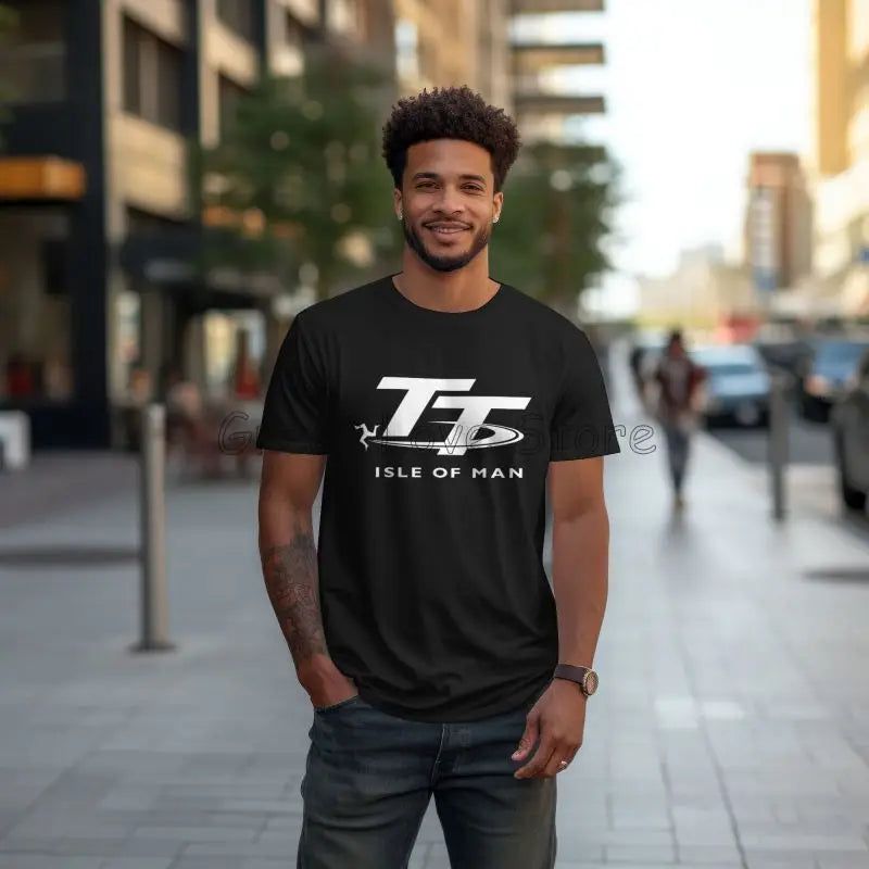 Île de Man TT Races Manx T-Shirt imprimé hommes coton à manches courtes graphique t-shirts été décontracté grande taille hauts t-shirts Streetwear