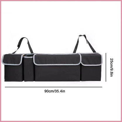 Sac de rangement pliable pour siège de coffre de voiture, boîte de rangement suspendue multifonctionnelle pour gain de place intérieur de véhicule