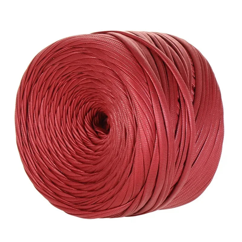 Fil en cuir synthétique mat Nappa 200g/rouleau, fil à tricoter et à crocheter pour sacs faits main et artisanat