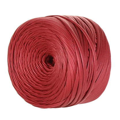 Fil en cuir synthétique mat Nappa 200g/rouleau, fil à tricoter et à crocheter pour sacs faits main et artisanat