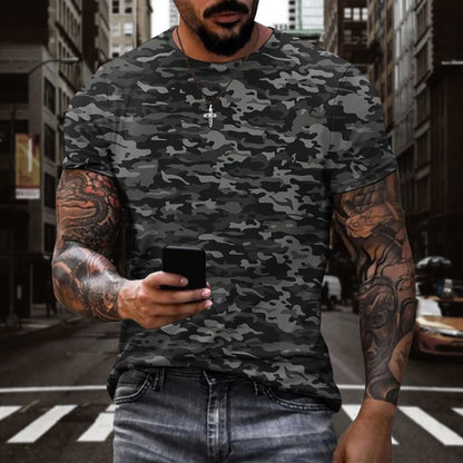Camouflage 3D imprimé T-Shirts été hommes femmes décontracté mode Streetwear surdimensionné à manches courtes t-shirt hommes T-Shirts hauts vêtements