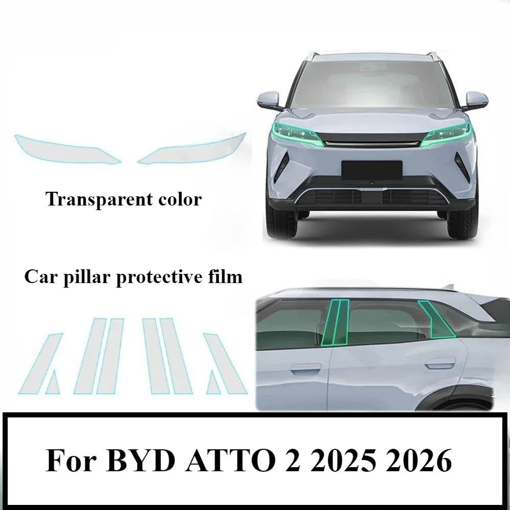 Film de Protection PPF pour BYD ATTO 2 2025 2026, accessoires de voiture, TPU transparent LCD, panneau d'équipement de Navigation GPS, Console centrale