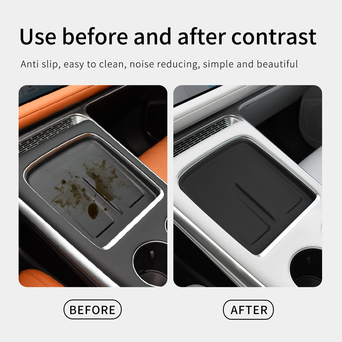 Tapis de chargement sans fil pour Xpeng G9 2024, tapis de protection, accessoires d'intérieur automobile, tapis antidérapant pour chargeur de téléphone de voiture