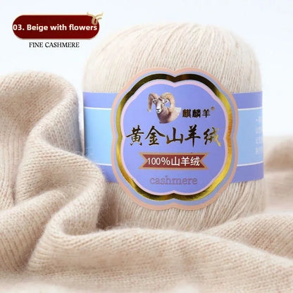 Fil de laine 100 cachemire pour optique moyenne ogo, écharpe, chaussettes, glafraîchement, chaud, 3 plis, crochet, doux pour la peau, 100% g/ensemble