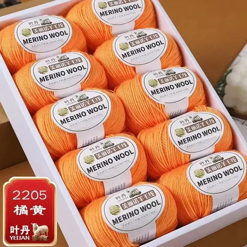 Fil de laine doux à 3 plis, 500 g/ensemble, pour crochets, chapeau d'hiver, pull, écharpe, châle, manteau, Cardigan, bricolage, confortable, chaud et moelleux, fil rouge pour bébé