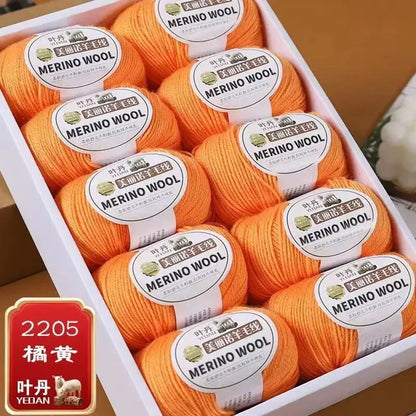 Fil de laine doux à 3 plis, 500 g/ensemble, pour crochets, chapeau d'hiver, pull, écharpe, châle, manteau, Cardigan, bricolage, confortable, chaud et moelleux, fil rouge pour bébé
