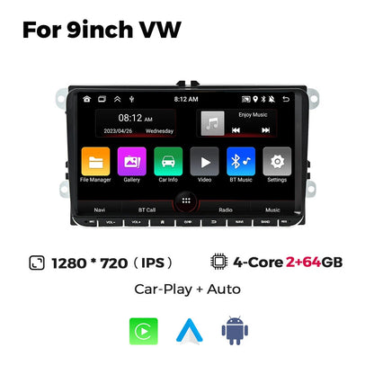 MEKEDE Android Autoradio pour Volkswagen Passat b6 b7 golf 5 6 Polo Jetta Skoda Autoradio multimédia PlayerGPS WiFi RDS Carplay