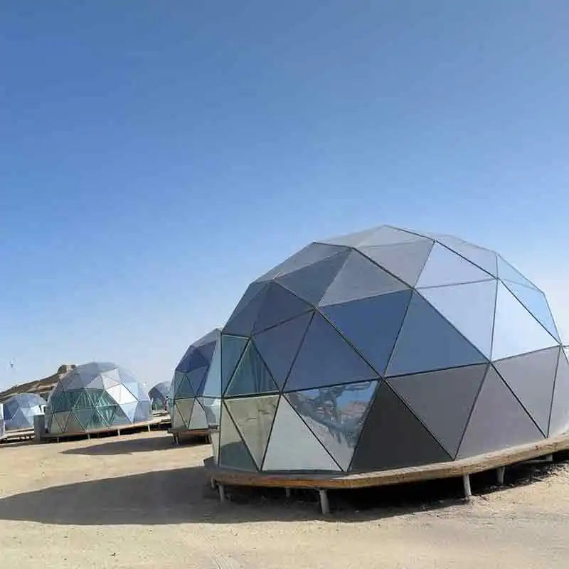 Tente dôme en verre de luxe de Style moderne pour 2-3 personnes, cadre en aluminium, tente extérieure en verre trempé pour fête, hôtel Igloo