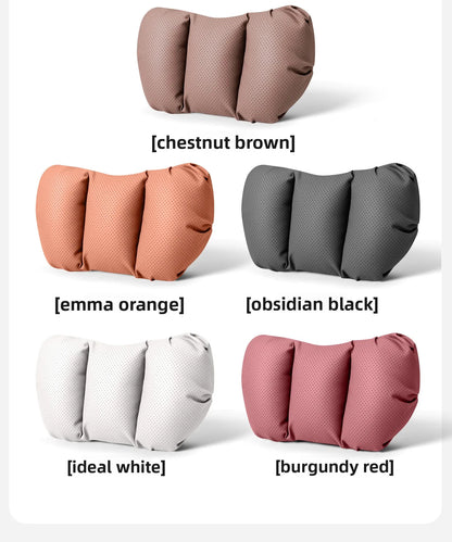 Coussin de tête de siège auto universel de haute qualité, oreiller de nuque en cuir perforé respirant, support lombaire pour voiture