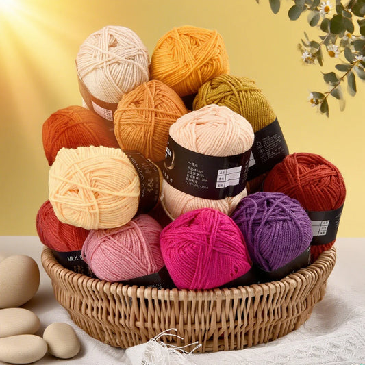 Fil à tricoter en coton doux, tissu mélangé, fil de velours en fibres épaisses, fil de laine au Crochet pour pull, bricolage