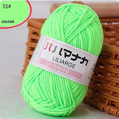 Fil de laine à tricoter en coton doux et doux pour bébé, fil de velours en fibres épaisses, fil de laine à tricoter à la main pour pull de bricolage