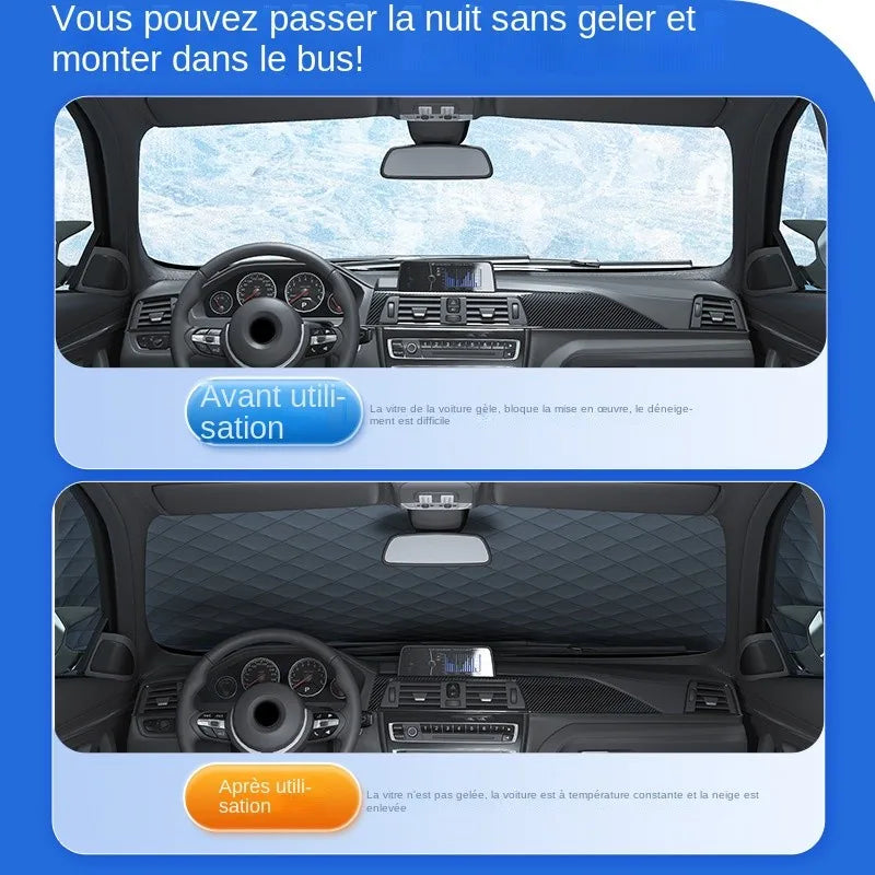 Juste magnétique pour pare-brise avant de voiture, pare-soleil, pare-neige, pare-soleil, protecteur étanche, automobile