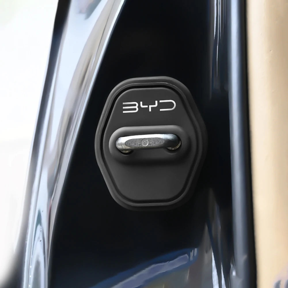 Couvercle de serrure de porte de voiture en Silicone, autocollant de protection pour BYD Atto 3 Yuan F3 E6 F0 G3 I3 Plus Ea1 Song Max Tang Dmi 2din, 2/4 pièces