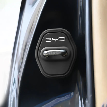 Couvercle de serrure de porte de voiture en Silicone, autocollant de protection pour BYD Atto 3 Yuan F3 E6 F0 G3 I3 Plus Ea1 Song Max Tang Dmi 2din, 2/4 pièces
