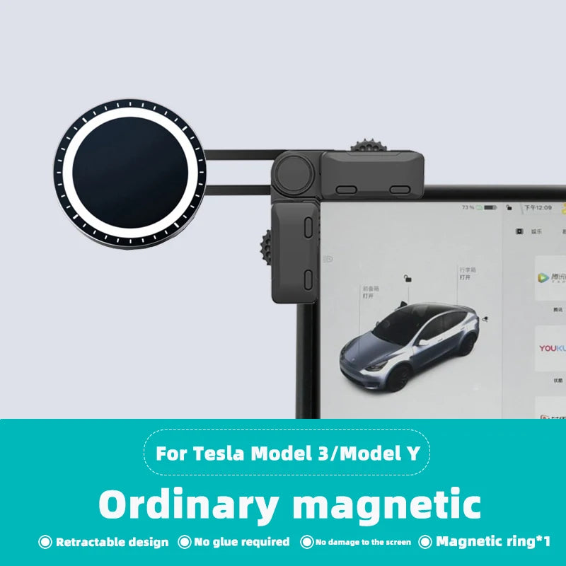 TEEQ-Support de Téléphone Magnétique Réglable pour Écran de Voiture, Accessoires de Cadre pour Nouveau Zeekr 001/House/ 009/X