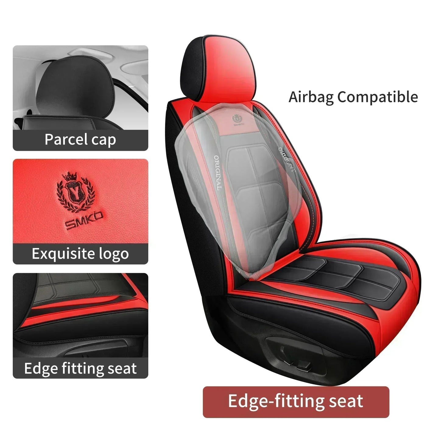 1pcs All inclusive seat cover full leather car seat cushion single seat driver and passenger seat cover all season universal pad