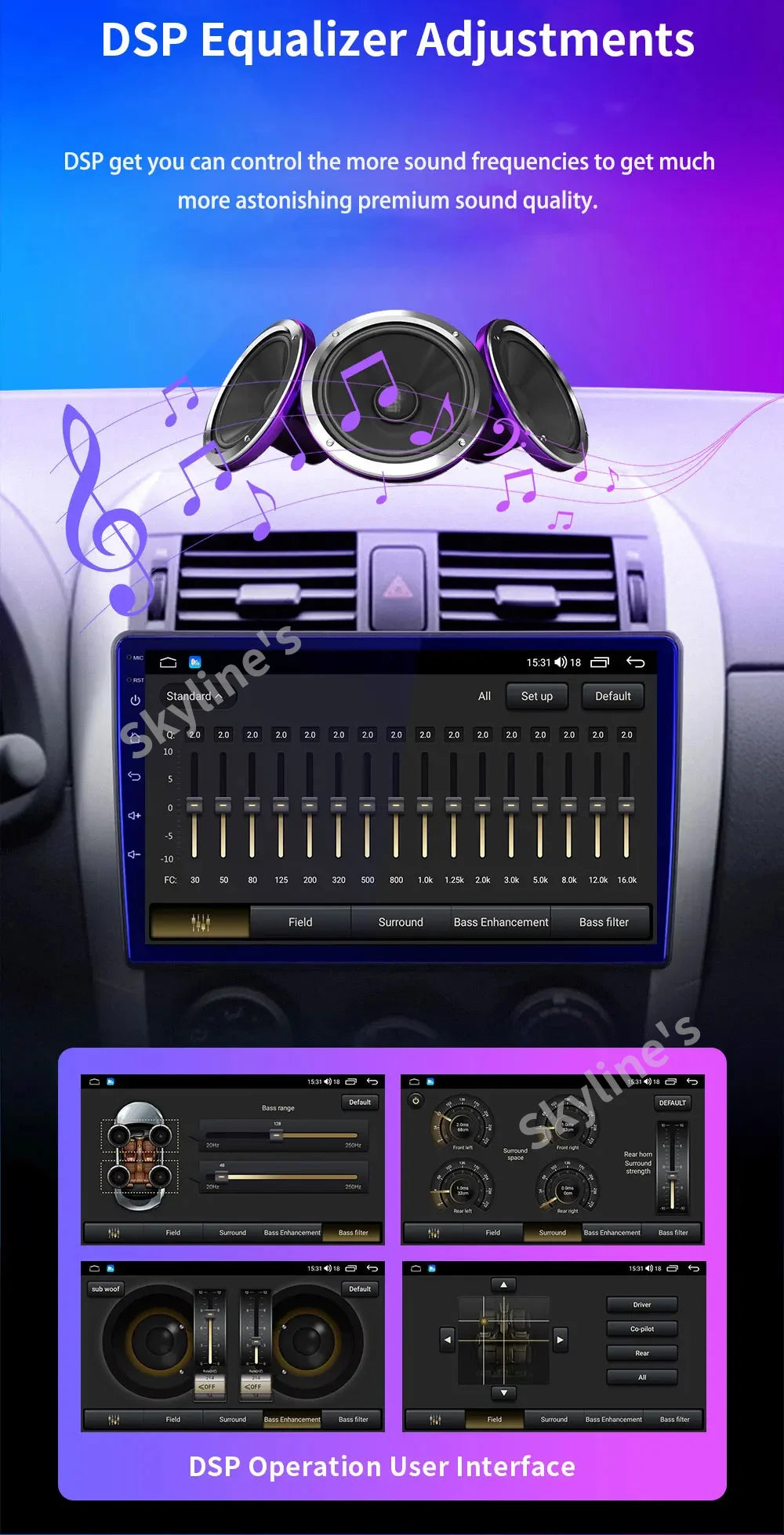 Autoradio Android 15 pour Peugeot 207 CC 207CC 2006 - 2015 sans fil Carplay Android Auto stéréo lecteur multimédia WiFi 4G 2 Din