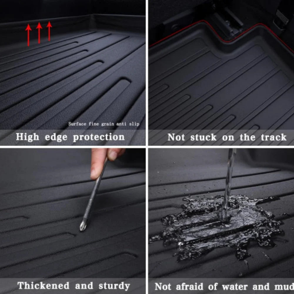 Tapis de sol de voiture Zeekr 7X 2024 2025 2026, 5 sièges, doublure de chargement toutes saisons, coussinet de coffre, accessoires imperméables en TPE