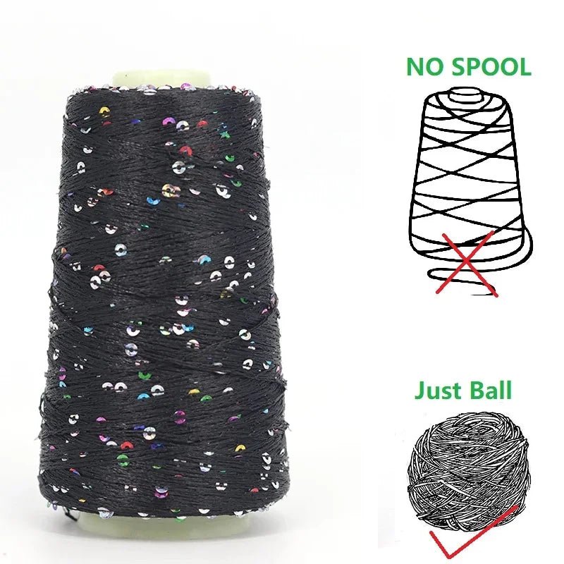 Modules de fil métallique en laine de coton doré et argenté, fil au crochet, paillettes, tissé à la main, sac artisanal, coloré, unique, boule de 50g, livraison gratuite