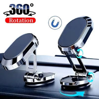 1080 °   Support de téléphone magnétique rotatif pour voiture, Support magnétique pour Smartphone, GPS, pliable, pour iPhone 16 Samsung