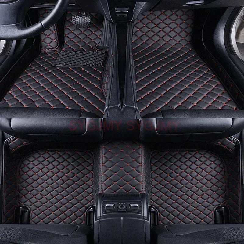 Tapis de sol de voiture 3D personnalisé, pour Volkswagen Vw Tiguan 2017-2023 Touareg 2019-2023 2011-2018, accessoires d'intérieur en cuir artificiel