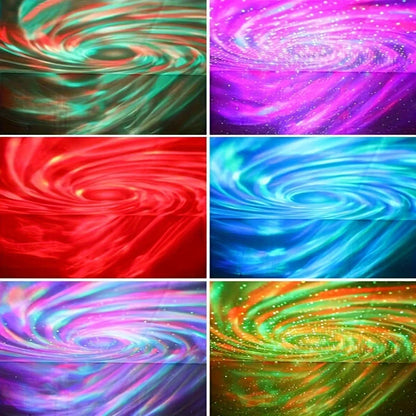 جهاز عرض النجوم المجرة Aurora، تأثيرات المسرح، إضاءة ليلية مع جهاز تحكم عن بعد USB، ضوء سماء LED لغرفة النوم، هدية عيد الميلاد وعيد الميلاد للأطفال