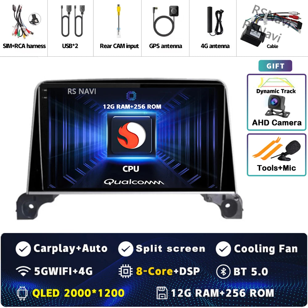 Autoradio Android 15 Carplay pour Peugeot 5008 4008 3008 2017 2018 2019 2020 lecteur vidéo multimédia Navigation GPS stéréo DVD BT