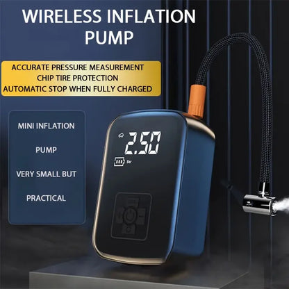 LEIBOO compresseur d'air de voiture filaire/sans fil 150PSI pompe de gonflage de pneu électrique Portable pour balles de pneu automatique de vélo de moto