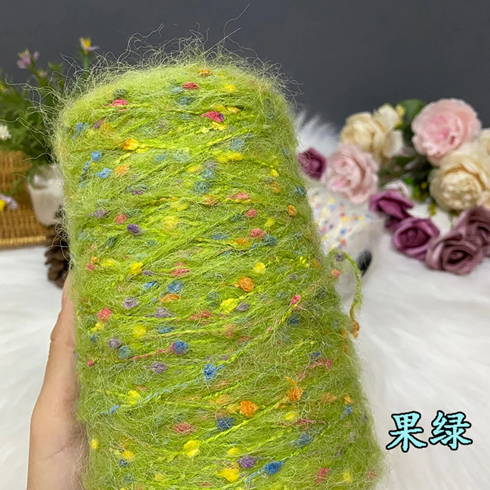 250G/groupe bonbons haricots Mohair doux moyen épais laine tricot écharpe pull automne et hiver à la main laine fil Crochet fil