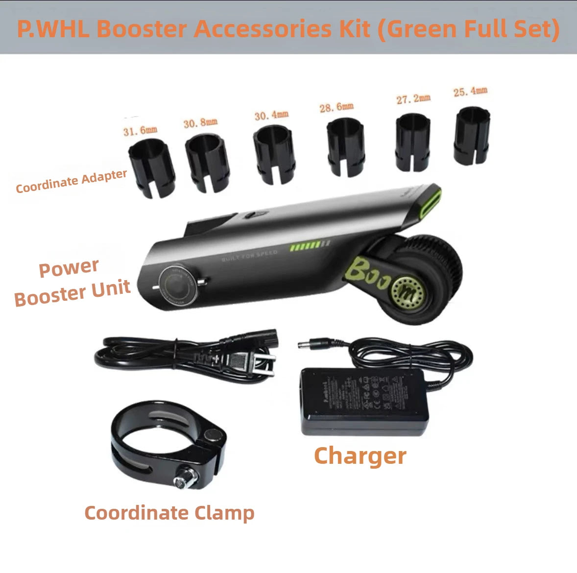 دراجة كهربائية P.Wheel Booster بطارية 18 فولت 10 أمبير 200 واط ملحقات دراجة بوستر محمولة متينة دراجة هوائية جبلية