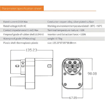 Kolanky CCS2 à Type2 CCS2 adaptateur de compresseur convertisseur de charge de véhicule électrique pour Tesla modèle S X avant l'année 2016 voitures