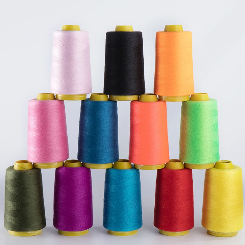 Fil à coudre en Polyester Durable, 1300 Yards/rouleau, Machine à coudre professionnelle, broderie, outils de couture à domicile