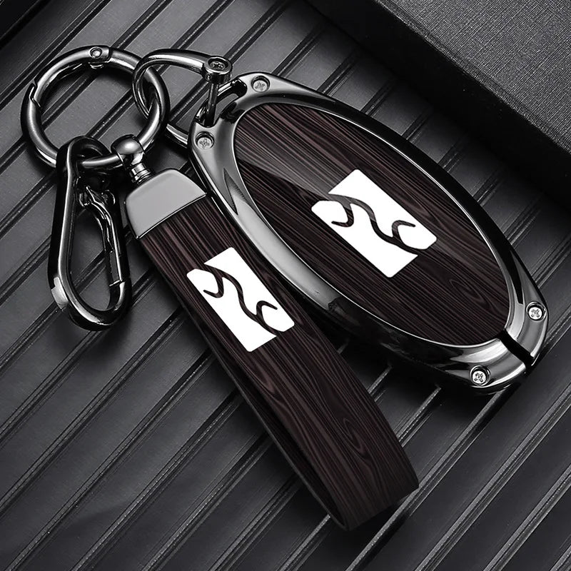 Housse de luxe en alliage de zinc pour BYD Yangwang U8 / U9 / U7 – Coque de protection premium avec porte-clés, accessoires d'intérieur de voiture