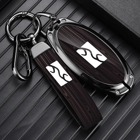 Housse de luxe en alliage de zinc pour BYD Yangwang U8 / U9 / U7 – Coque de protection premium avec porte-clés, accessoires d'intérieur de voiture