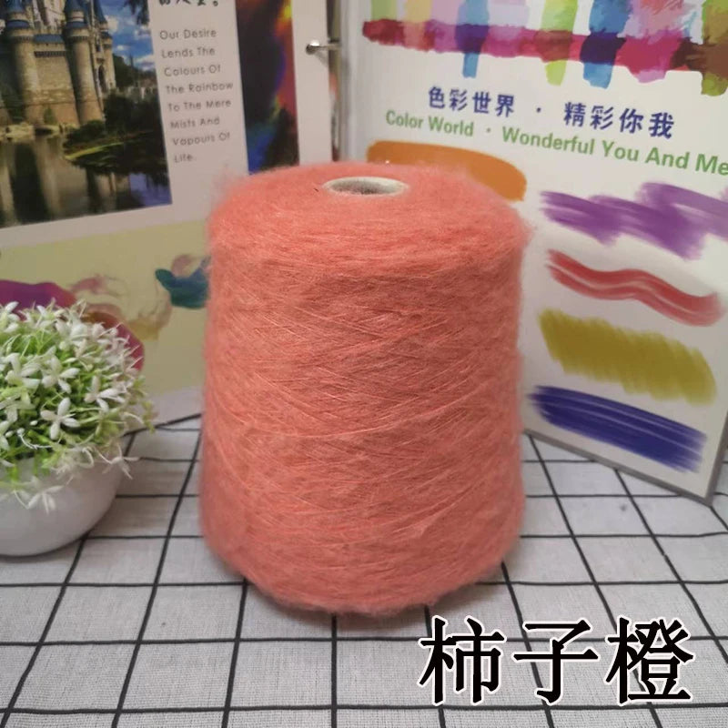 1 régiment de 500 grammes de laine Mohair ultra douce près du corps sans collant, foulards tricotés à la main, fil de pull